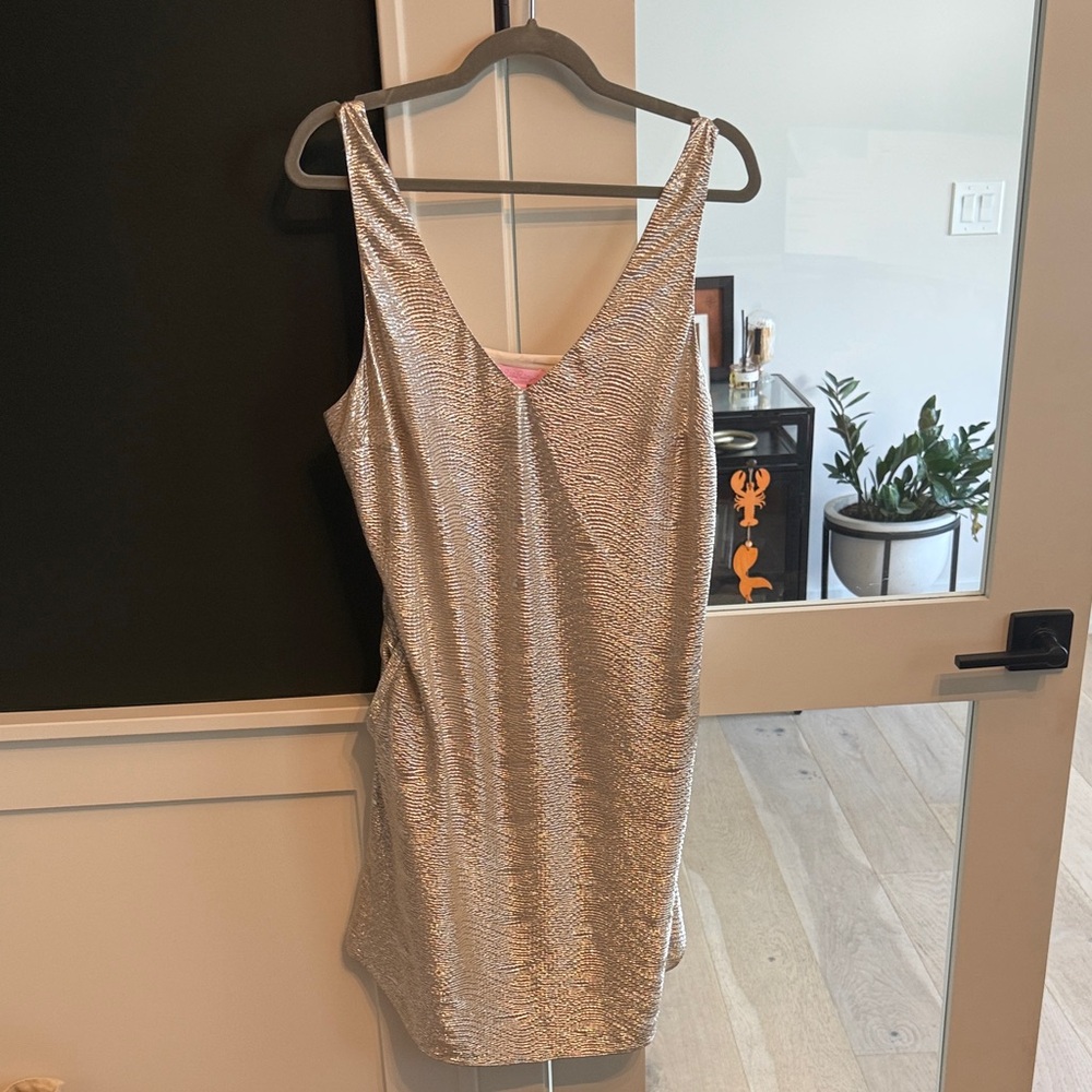 Lilly Pulitzer Sparkling Silver Dress